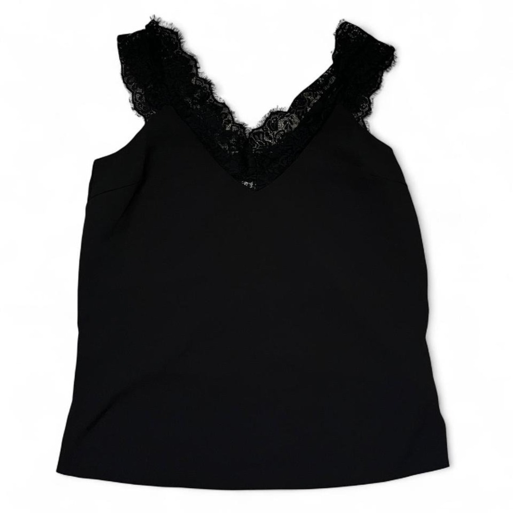 UMGEE BLACK LACE TRIM TANK TOP